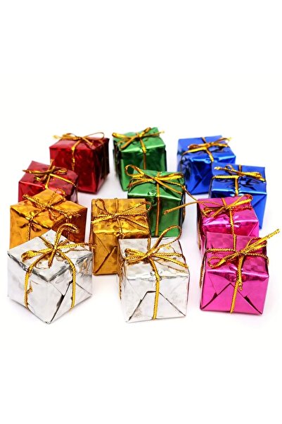 arredamento Christmas Tree Ornament 12'Li Mixed Color Gift Package Christmas Tree Ornament