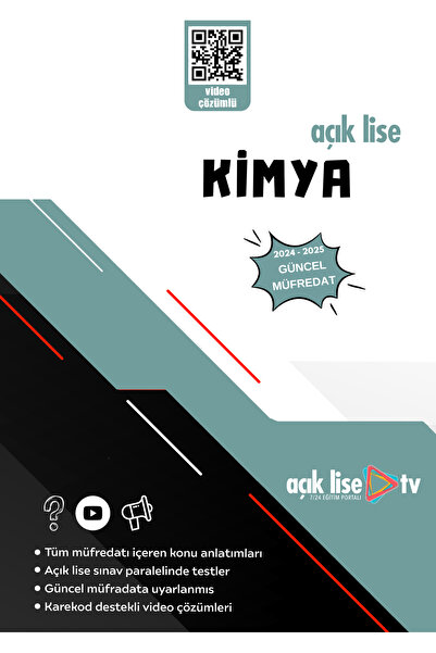Açık Lise TV Açık Lise Kimya 1 - Konu Ve Soru - Güncel Müfredat