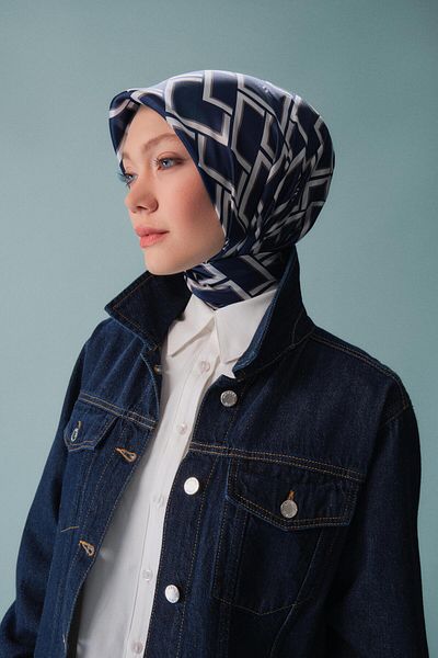 Armine Navy Blue Denim Jacket - 24Yd3415