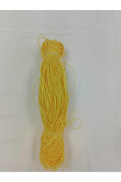 Sultan خيط ورقي - خيط حقيبة محبوك يدويًا - في غلق بمشبك - أصفر 270 جرام