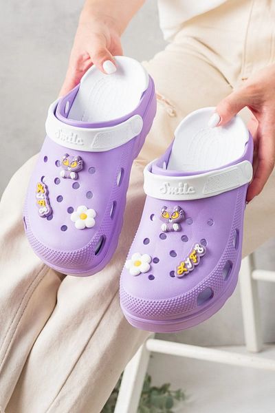 SUNSTEP Smile Lilac - Hospital, Nurse, Doctor and Chef Slippers Laboratory, Sea and Pool Slippers