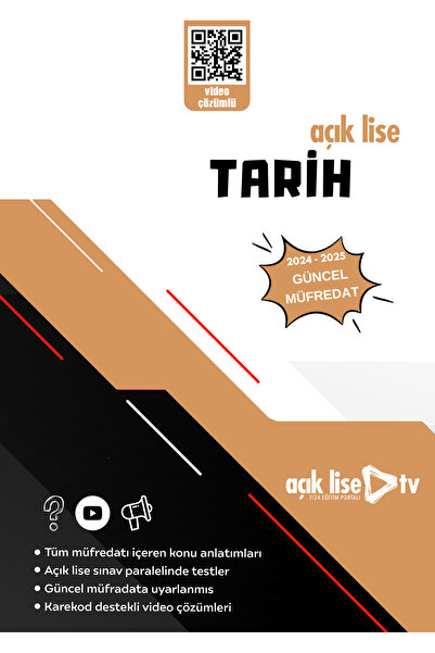 Açık Lise TV Açık Lise Tarih 1- Konu Ve Soru - Güncel Müfredat