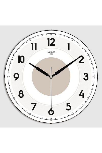 Galaxy Wall Clock Beige Bombed
