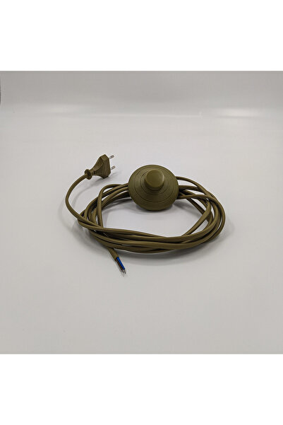 Retro Vitrini Dekoratif 3 Metre Aç-Kapa Yerpuar Anahtarlı Fişli Hazır Lamba-A...