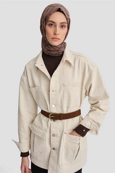 Armine Jachetă de blugi bej - Model 24kd3403