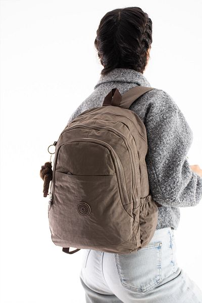 Çanta Trend Αδιάβροχο ύφασμα Mink Color Unisex Τσάντα Ύψος 40cm Πλάτος 28cm