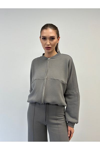 ossons Special Cotton Series 3 Thread Raised Bomber Cardigan Tracksuit Set