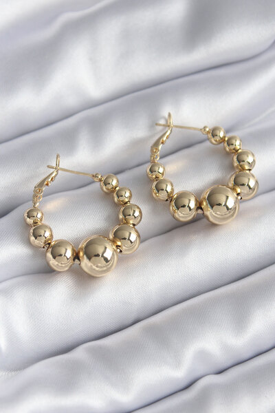 Skygo Brass Gold Color Women's Earrings - TJ-BKP8263