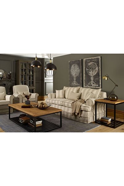 Coastal Homes Chelsea Sofa - Keten Kılıflı Koltuk - 220cm