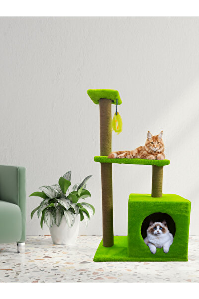 CatMozz Rio Yuvalı Kedi Tırmalama Oyuncağı ve Evi