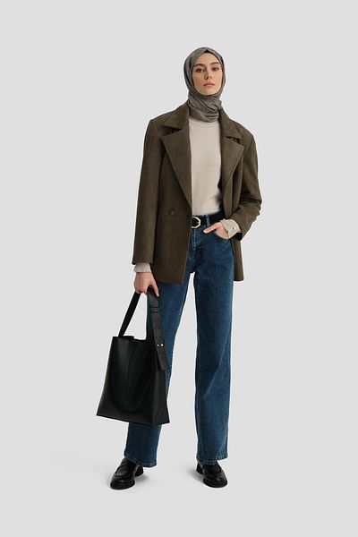 Armine Μπουφάν Khaki Suede Blazer - 24k5710