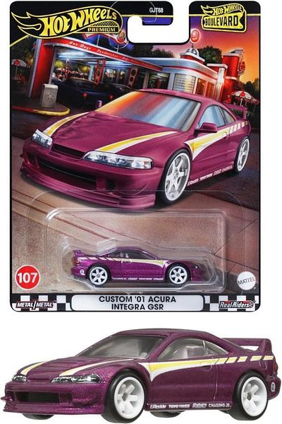 mattel Hot Wheels Boulevard Custom 01 Acura Integra Diecast Car