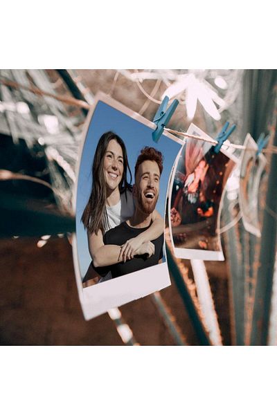 Hediye Kesesi Pola Card Photo Printing - 4 Pieces