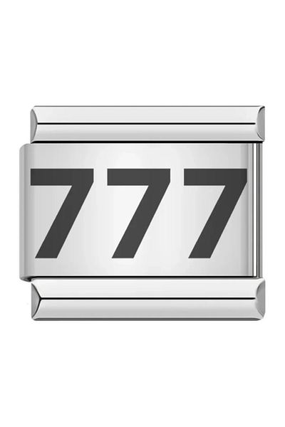 Sepetten Eve Steel Italian Charm That Brings 777 Luck