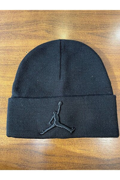 hamze Jumpman Вишита Чорна Колір Unisex Акрил Зимова Шапка