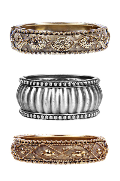 Rouge حزمة أساور حجرية ملونة