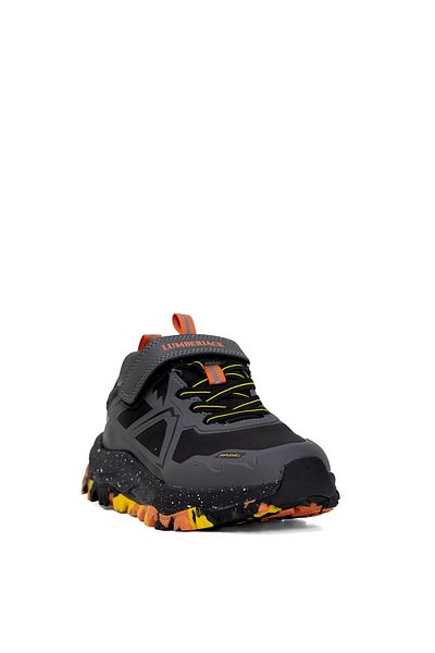 lumberjack 101886990   - Pantofi de exterior pentru baieti Dallas JR 4PR Filet, negru-portocaliu