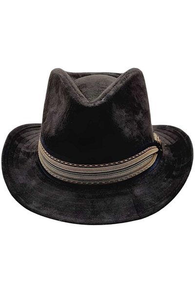 Uniquetrenders Unisex Nubuck Cowboy Trilby Hat