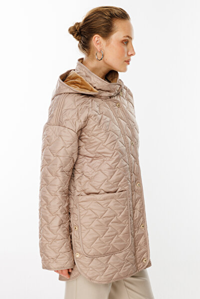 Ekol Hooded Quilted Coat