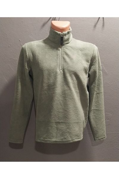 JSCO Men's Metal Zippered Straight Neck Intersoft Fleece