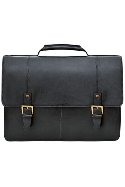 Hidesign Charles 03 Briefcase for Men | Premium Genuine Leather | Stylish & Functional | Black