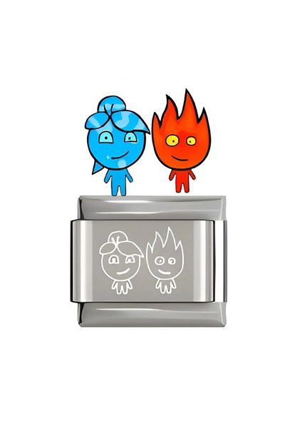 Sepetten Eve Fire and Water Model Steel Italian Charm