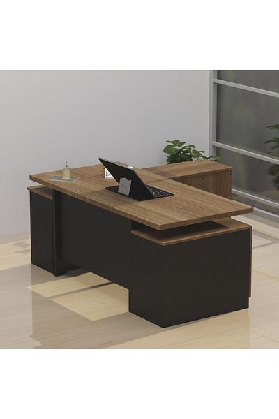 Mahmayi Samtida 193 Modern Executive Workstation Desk Ideal for Home and Office - Zabrano