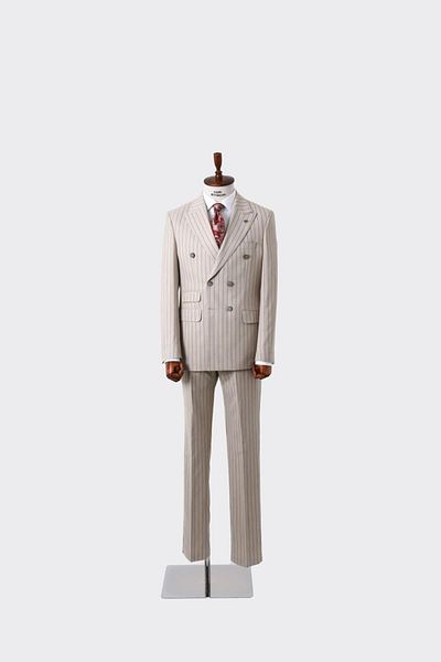 Kadir Büyükkaya Stylish and Comfortable Double Breasted Men's Suit - Viscose and Lycra Textured-Kaw1251S