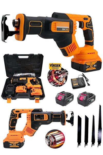 OG GERMANY STEEL Kömürsüz Motor 4 Bıçaklı 2x Akülü Şarjlı Tuğla Yutong Et Kem...