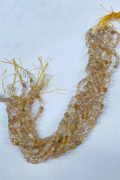 Hobigram Honey Color Quartz Lentil Cut Natural Stone – Special Design, Accessory, Quality Production, Eye-Catching Style