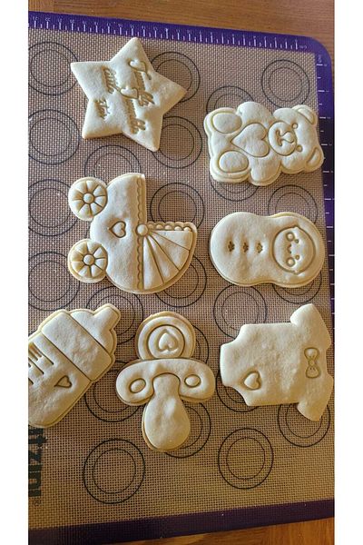 Arsdcraft 7Pcs Baby Shower Cookie Mold