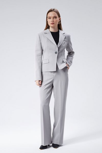 Bolivente Women's Regular Woven Jacket Pants Set