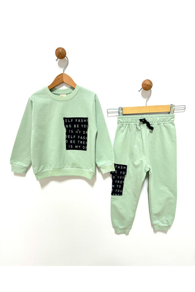 By Cwhr 100% Cotton 2 Thread Lace-Up Boys' Seasonal Tracksuit Set Boys' Seaso...