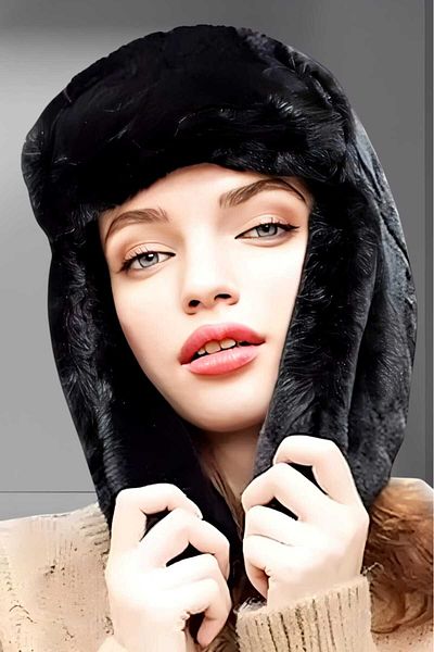Trenderrs Women's Plush Kalpak Pilot Hat