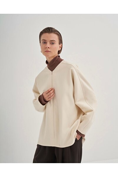 QOOQ STORE MAXI SWEAT EKRU