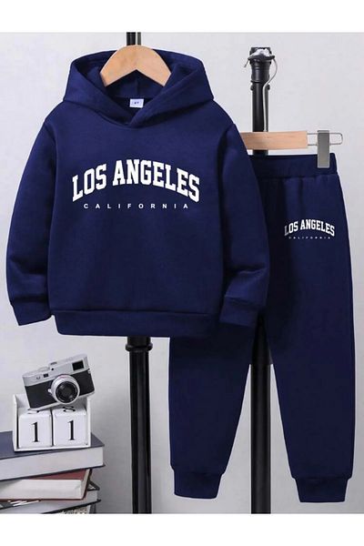 aden kids Dark Blue Color Bottom Top Suit