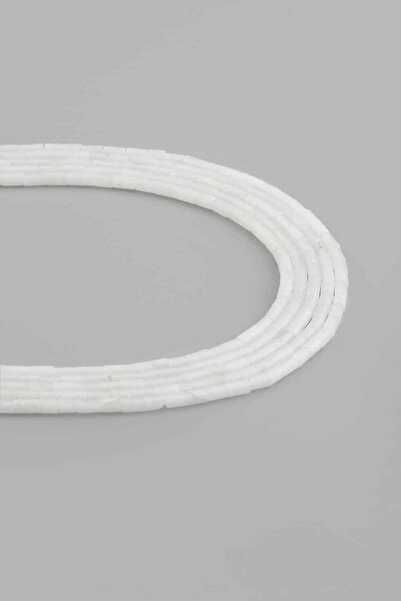 Uçar Doğaltaş Kristal Kuvars Doğal Taş Parlak Silindir Kesim 2x4mm Dizi [AA]