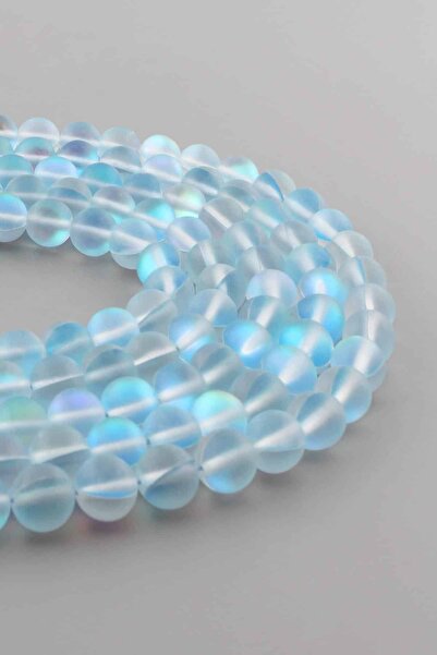 Uçar Doğaltaş Termal Kuvars Doğal Taş Mat Mavi Küre Kesim 8mm Dizi [Ab+]