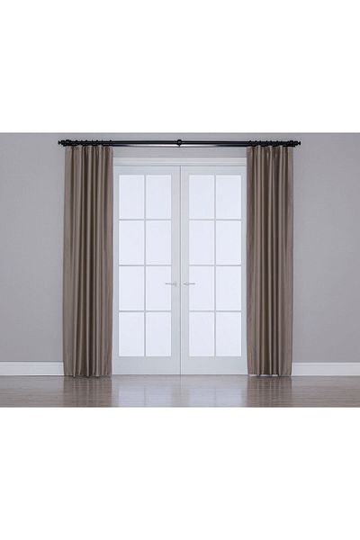 Gauze Fabric Design Κουρτίνα φόντου Blackout με δυνατότητα συσκότισης σε σκούρο χρώμα ριχτάρι