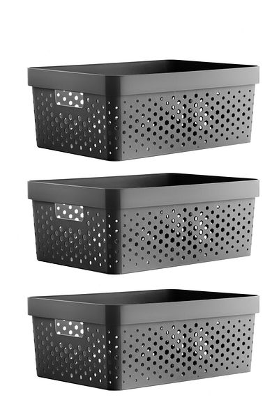 Nandy Home 3 Τεμάχια 11LT Πολλαπλών Χρήσεων Organizer Πεντάγωνο Καλάθι