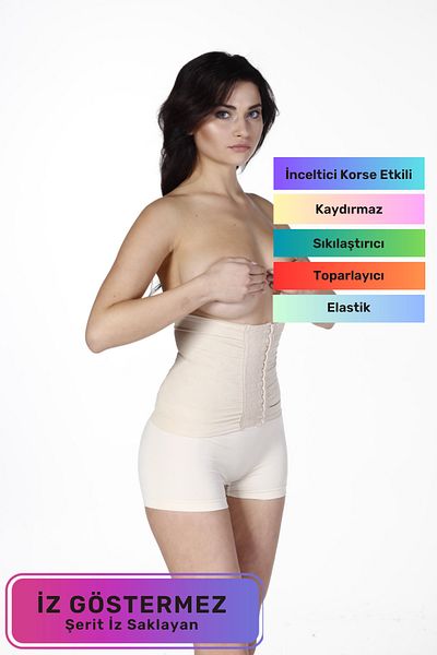Lidyacottone Body Shaping Postpartum Recovery Firming Body Reducing Bleached Waist Corset