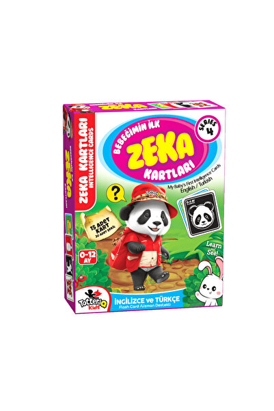 dikkat atölyesi Bebeğimin İlk Zeka Kartları 15 Adet Kart 3O Adet Şekil İngili...