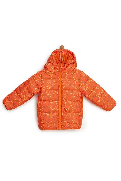 Hzmis Hooded Fleece Patterned Unisex Baby Coat