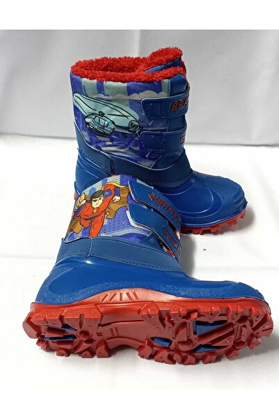 GEZER Kışlık Erkek Çocuk İçi Kürklü Cırtlı Yağmur Çizmesi ve Kar Botu