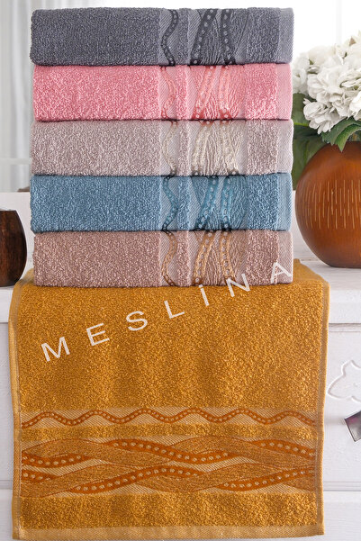 Meslina Home Набір кухонних рушників 30x50 см, 6 штук - рушники для рук і обличчя - hs-rena-karamel