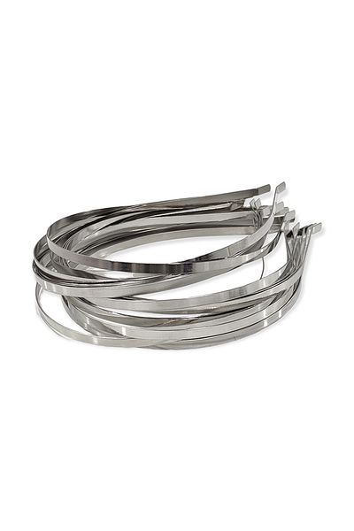 hobimon 10 Pcs - 5 mm Wire Crown - Silver