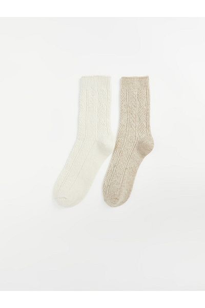 LC Waikiki Lcwk Self Patterned Women's Socks 2 Pack