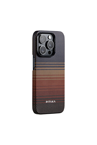PITAKA iPhone 15 Pro Max Telefon Kılıfı Magsafe Uyumlu Aramid Fiber Pitaka Ta...