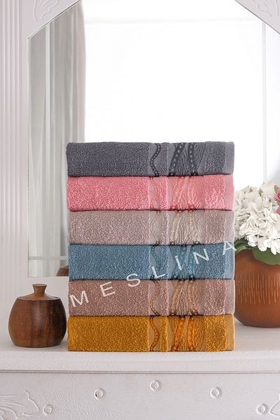 Meslina Home 30x50cm Комплект от 6 кухненски кърпи - Кърпи за ръце и лице - hs-rena-caramel