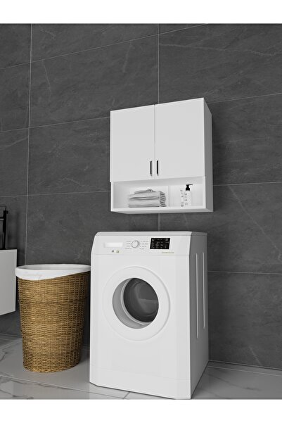 Dian Mobilya Banyo Dolabı Üst Çamaşır Makinesi Üstü Havlu Dolabı